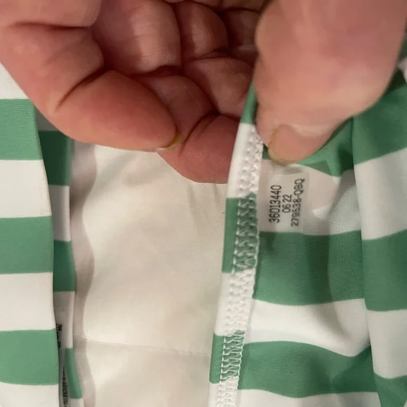 Victoria’s Secret bikini with green and white stripes NWT Size M - Picture 4 of 10